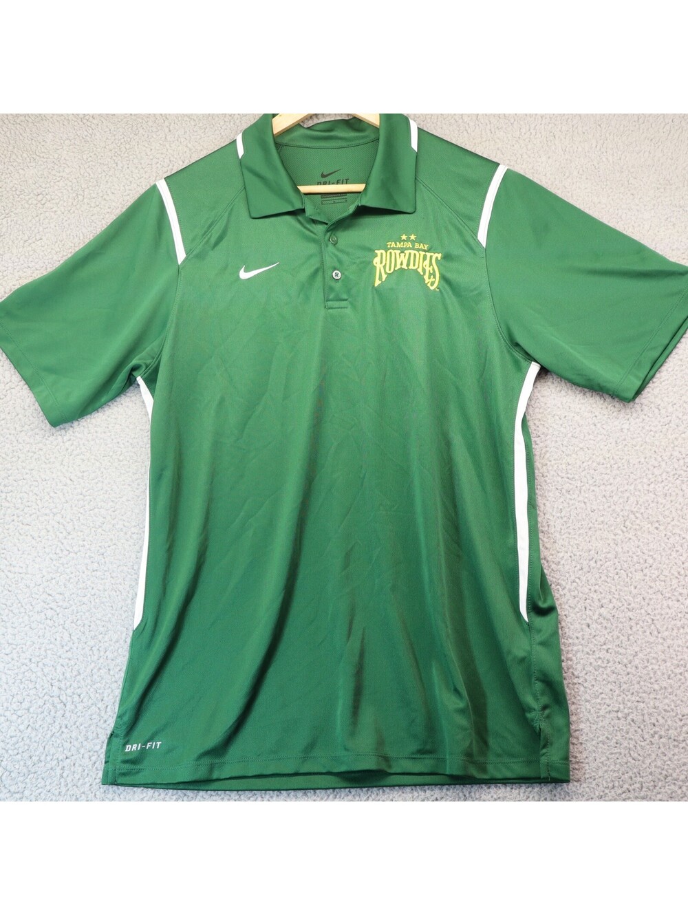 Nike Tampa Bay Rowdies MLS Medium Dri Fit Stitched Polo